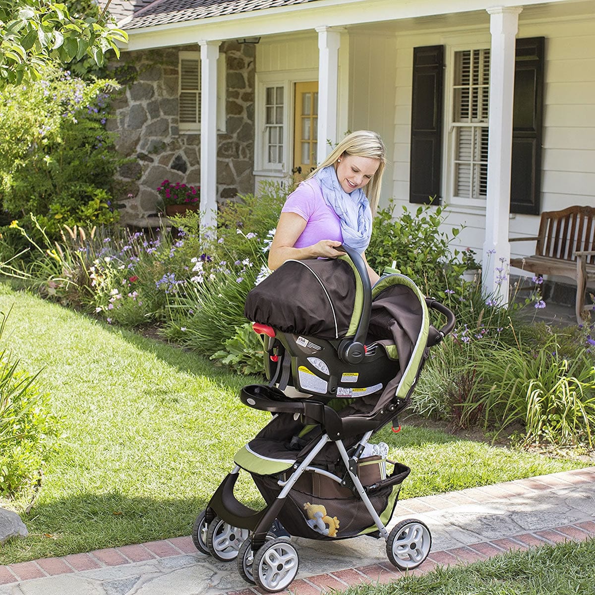 Graco Comfy Cruiser Click Connect Travel System - Go Green - 1927620