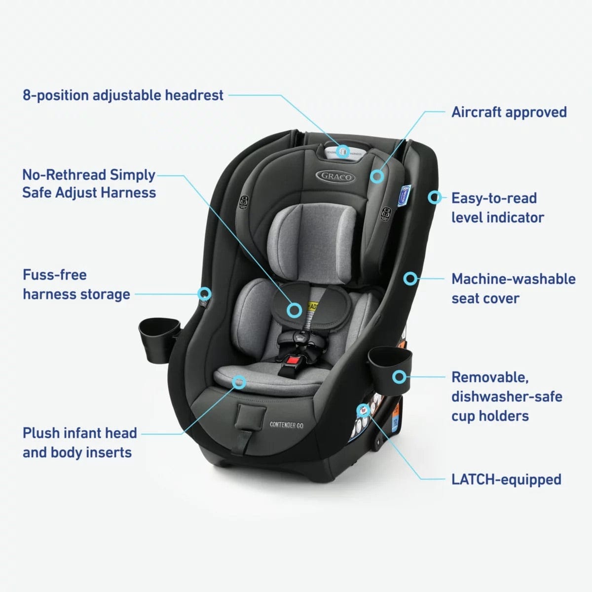 Graco Contender GO Convertible Car Seat - Winston