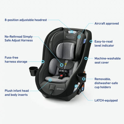 Graco Contender GO Convertible Car Seat - Winston