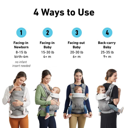 Graco Cradle Me 4-in-1 Baby Carrier - Onyx Black - 2121149
