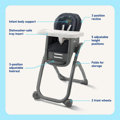 Graco DuoDiner DLX 6-in-1 High Chair - Splatter Art - 2220328