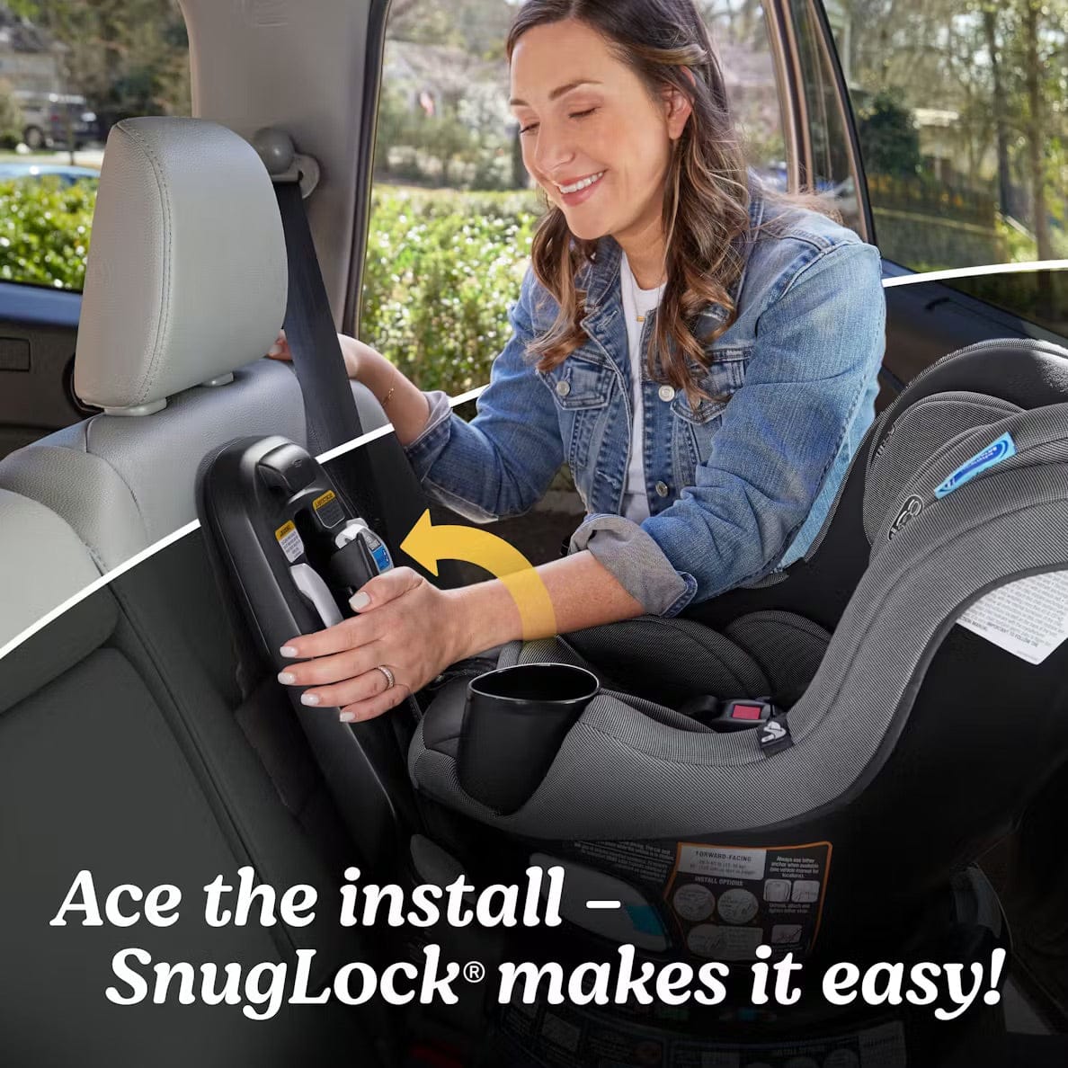Graco EasyTurn 360 2-in-1 Rotating Convertible Car Seat - Solae - 2216076