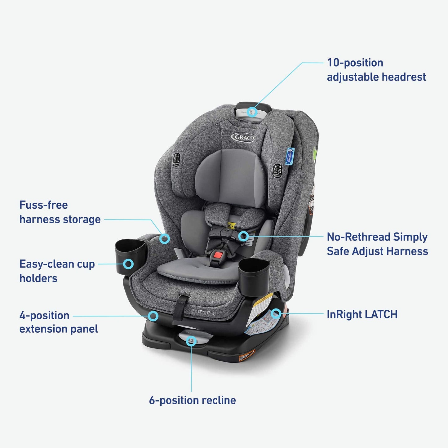 Graco Extend2Fit 3-in-1 Car Seat