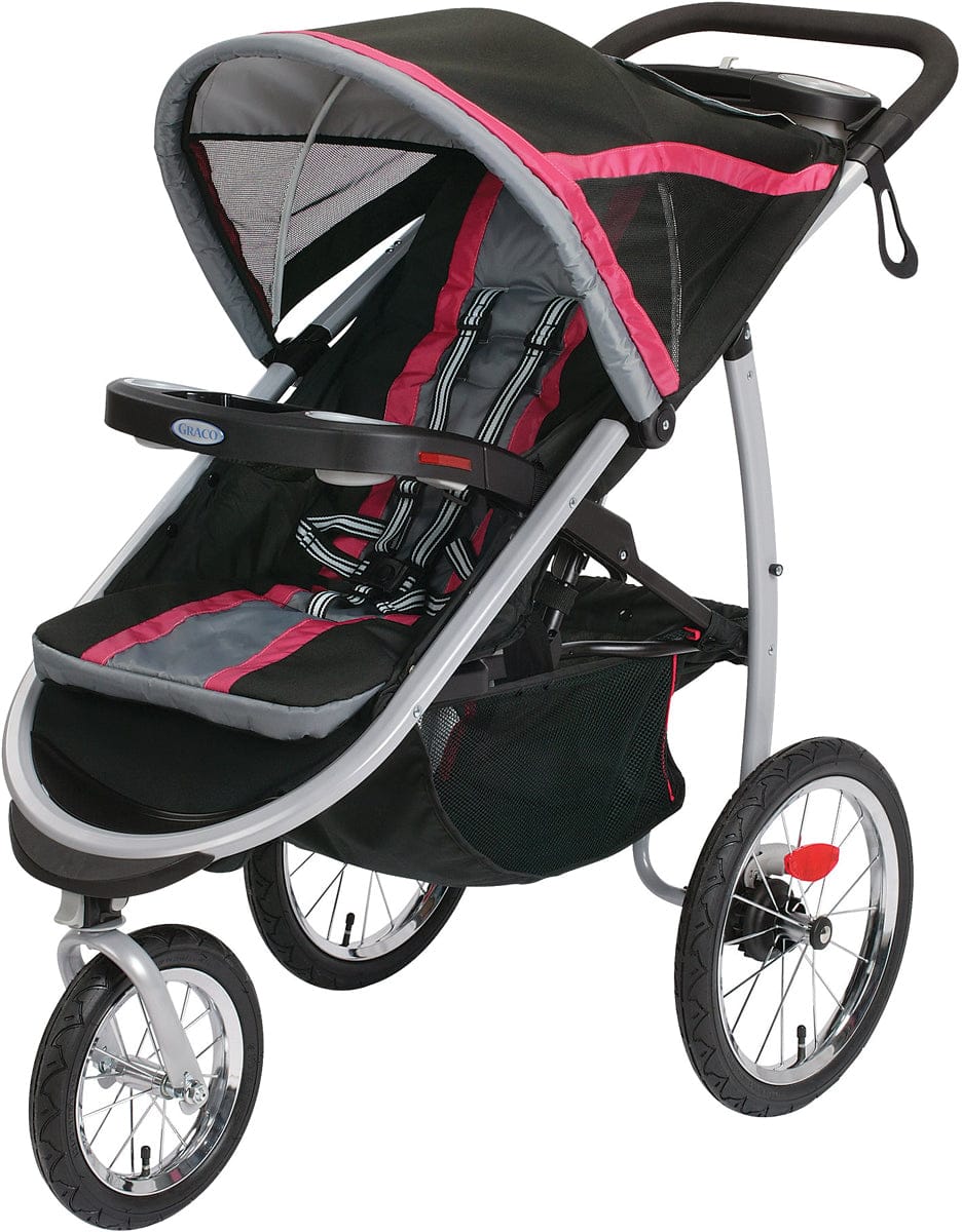 Graco FastAction Fold Click Connect Jogging Stroller - Azalea - 1934925