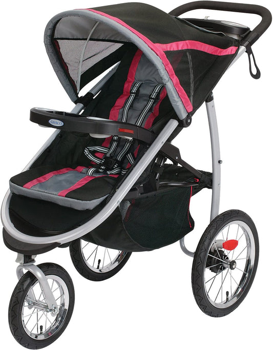 Graco FastAction Fold Click Connect Jogging Stroller - Azalea - 1934925
