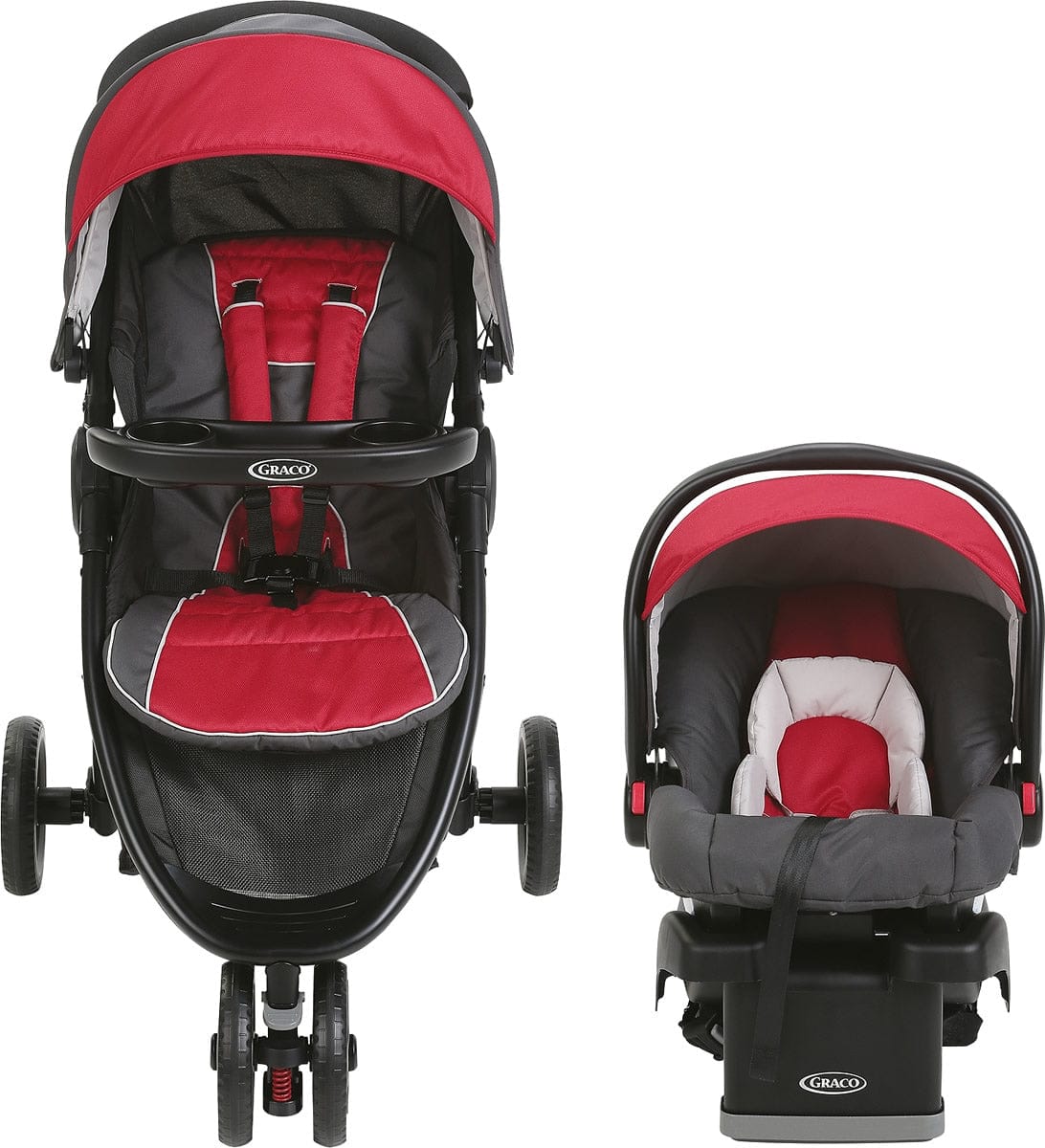 Graco FastAction Fold Sport LX Click Connect Travel System - Chili Red - 1965227