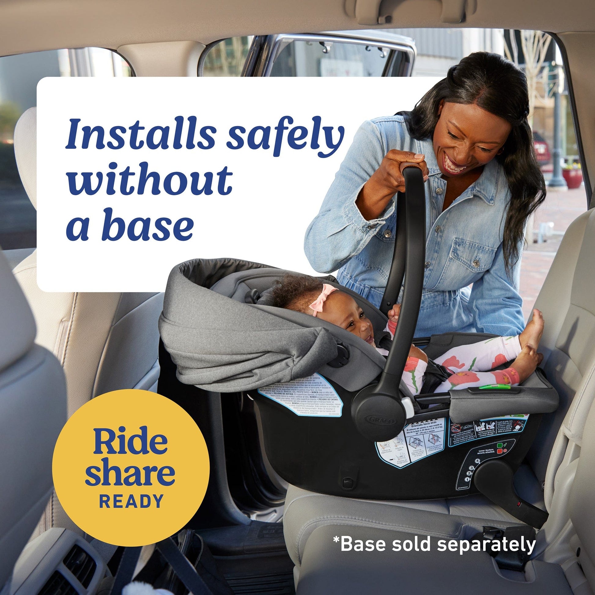 Graco GoMax Infant Car Seat with Insta-Install Rigid LATCH - Ace - 2216352