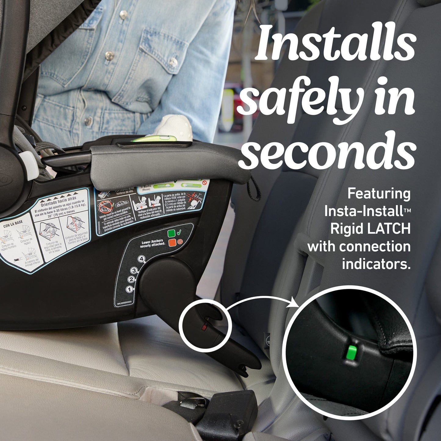 Graco GoMax Infant Car Seat with Insta-Install Rigid LATCH - Ace - 2216352