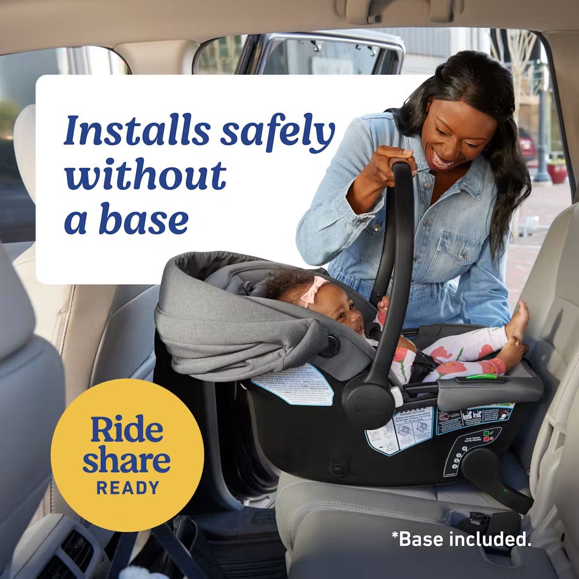 Graco GoMax Infant Car Seat with  Insta-Install Rigid LATCH - Orchid Haze - 2216355