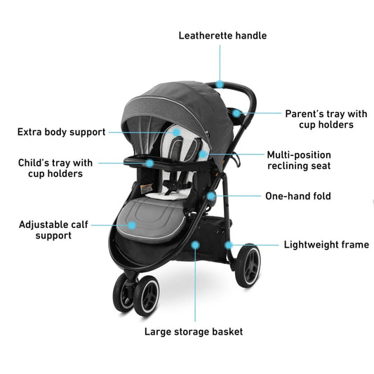 Graco Modes 3 Lite Platinum Travel System - Wit - 2174254