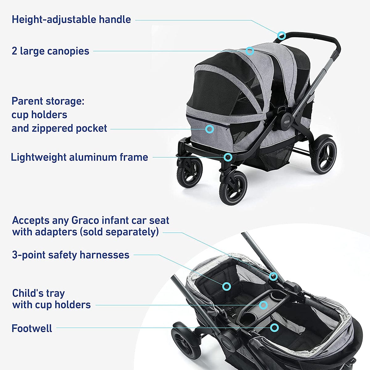 Graco Modes Adventure Stroller Wagon - Teton - 2156212