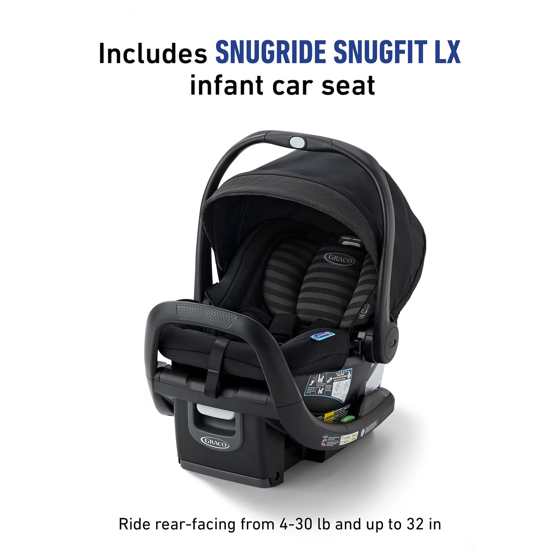 Graco Modes Nest DLX 3-in-1 Travel System - Raven - 2215523
