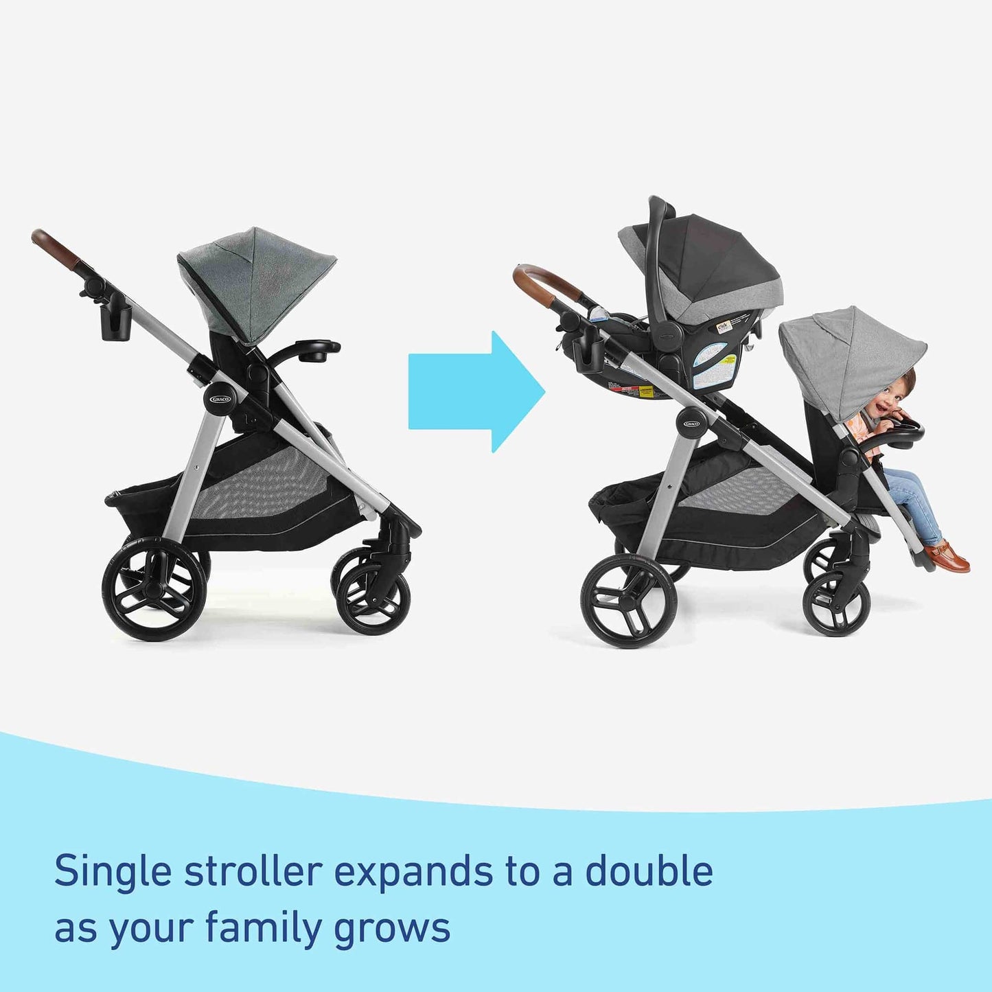Graco Modes Nest2Grow DLX Travel System - Riordan - 2215509