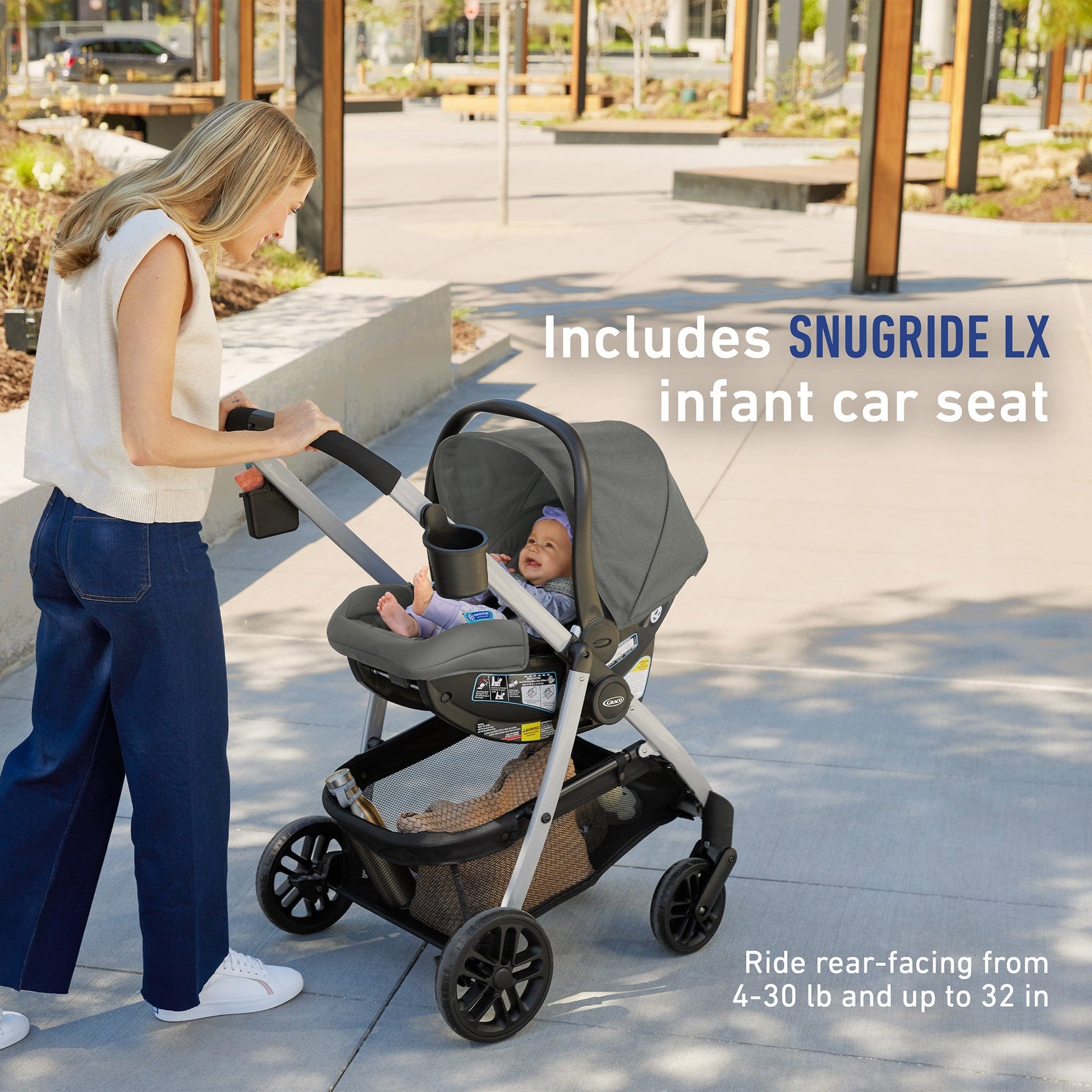 Graco Modes Pramette 3-in-1 Travel System - Lilac Mod - 2220329