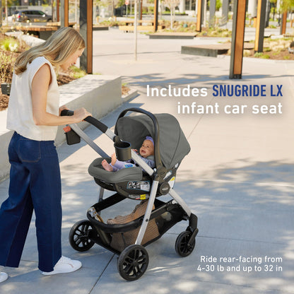 Graco Modes Pramette 3-in-1 Travel System - Lilac Mod - 2220329