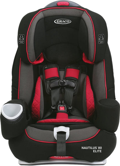 Graco Nautilus 80 Elite 3-in-1 Harness Booster Car Seat - Chili Red