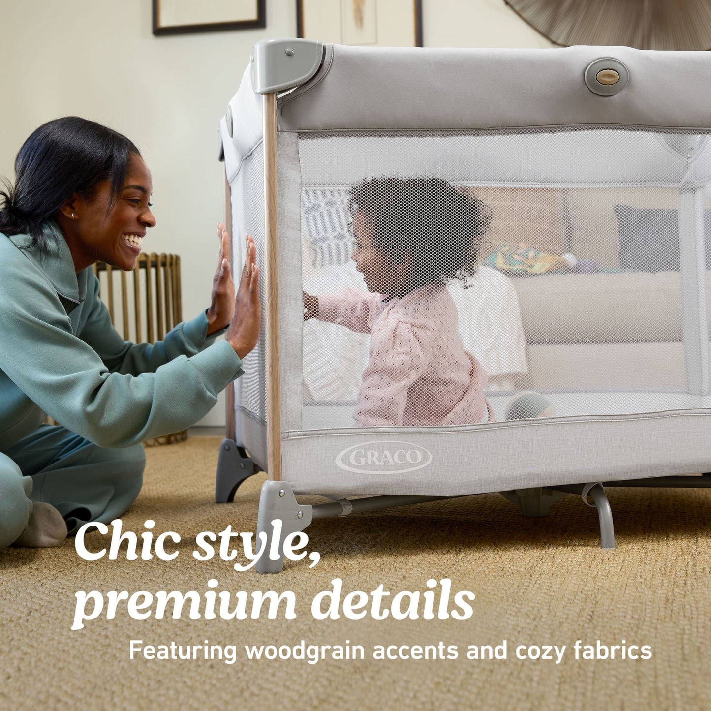 Graco Pack 'n Play Care Suite Bassinet Lux Playard - Sky - 2224032