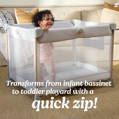 Graco Pack 'n Play Care Suite Bassinet Lux Playard - Sky - 2224032