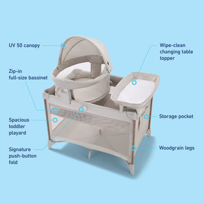 Graco Pack 'n Play Travel Dome Lux Playard - Linden - 2234686