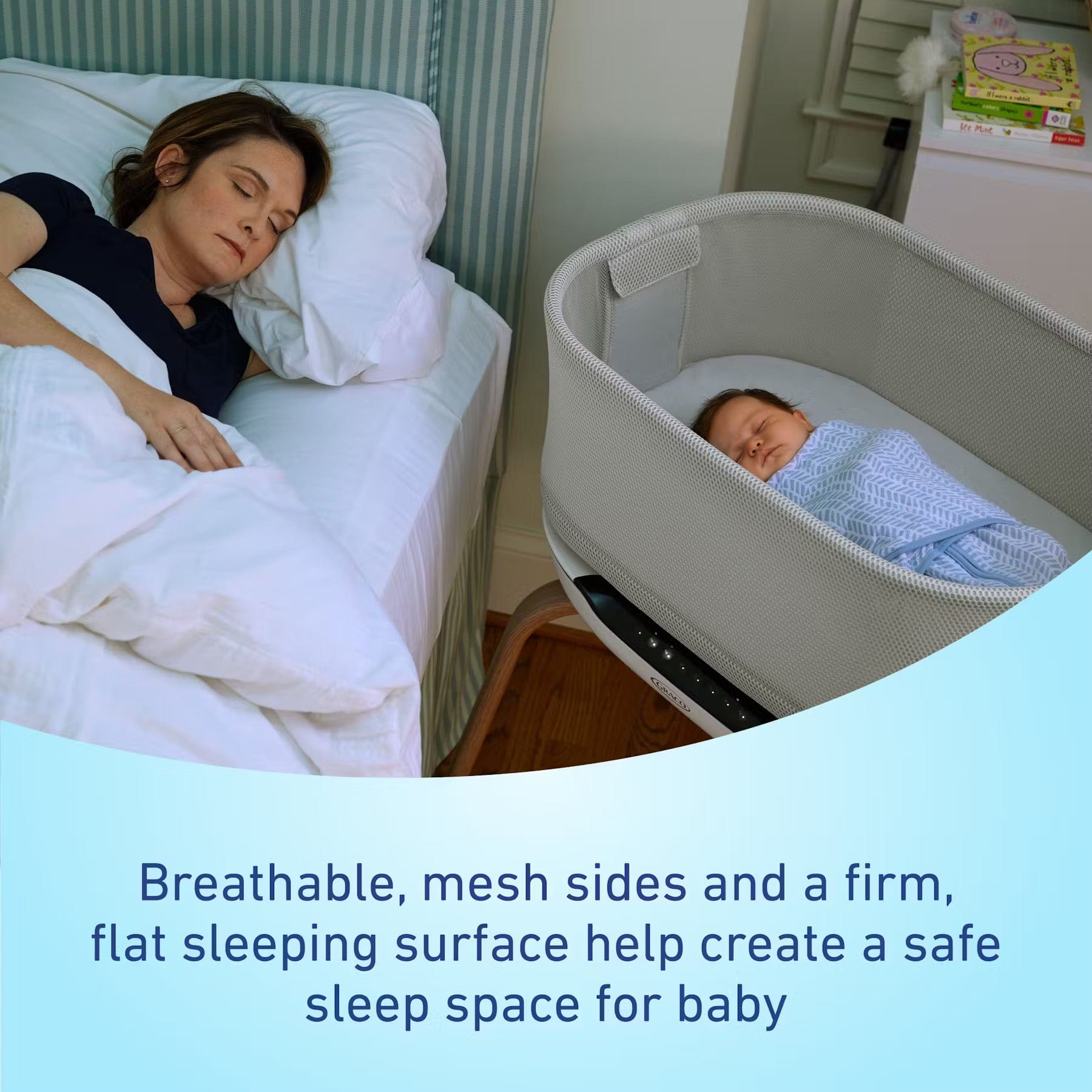 Graco SmartSense Soothing Bassinet - Luna - 2203031