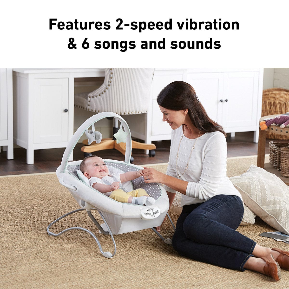 Graco Soothe 'n Sway LX Swing with Portable Bouncer - Derby - 2140066