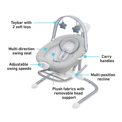 Graco Soothe 'n Sway Swing with Portable Rocker - Easton - 2137831