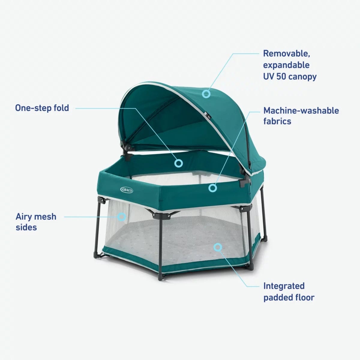 Graco Travel Lite Portable Bassinet - Brixton - 2184648