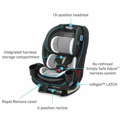 Graco TrioGrow SnugLock LX 3-in-1 Car Seat - Thatcher - 2087707