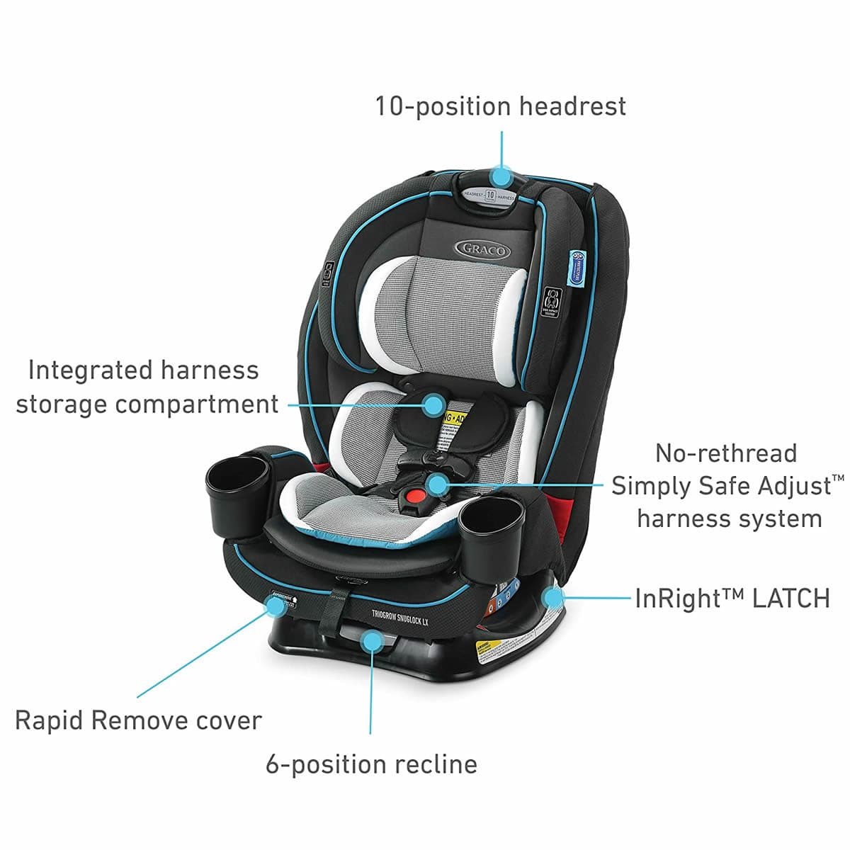 Graco TrioGrow SnugLock LX 3-in-1 Car Seat - Thatcher