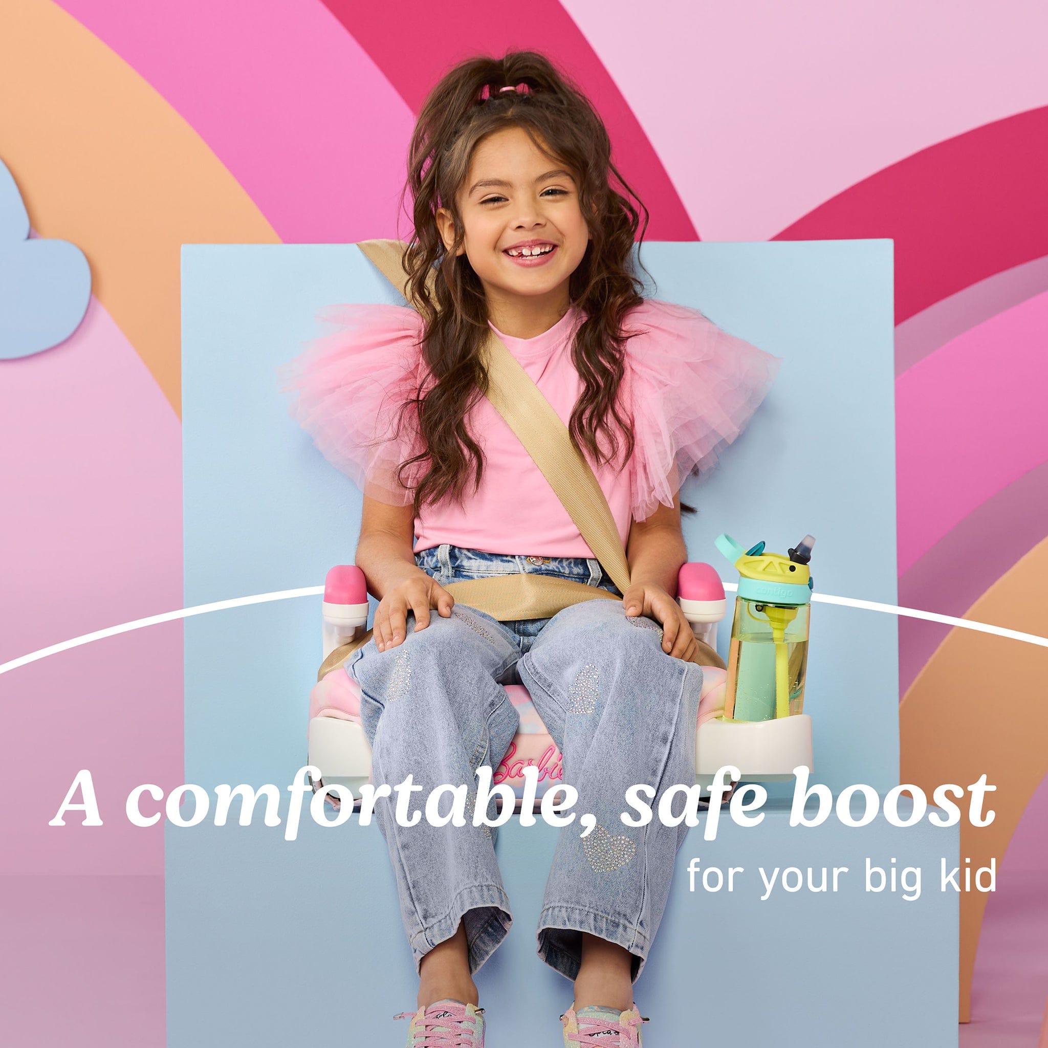 ベビースター Graco TurboBooster 2.0 Backless Booster Car Seat - Barbie