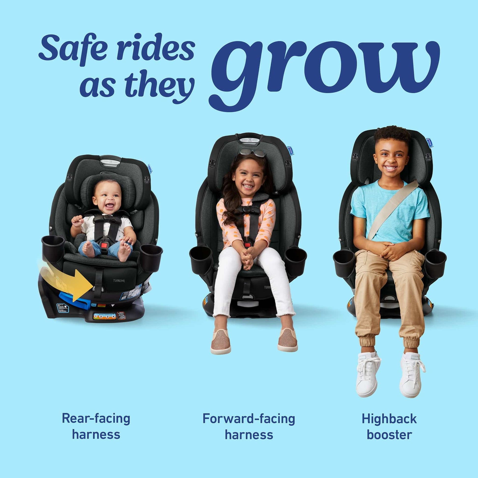 Graco Turn2Me 3-in-1 Rotating Convertible Car Seat - Manchester - 2215328