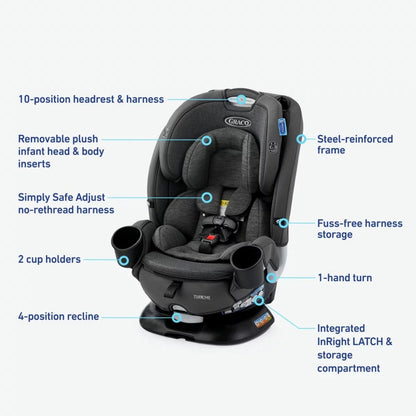 Graco Turn2Me 3-in-1 Rotating Convertible Car Seat - Manchester - 2156214