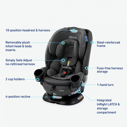 Graco Turn2Me 3-in-1 Rotating Convertible Car Seat - Manchester - 2156214