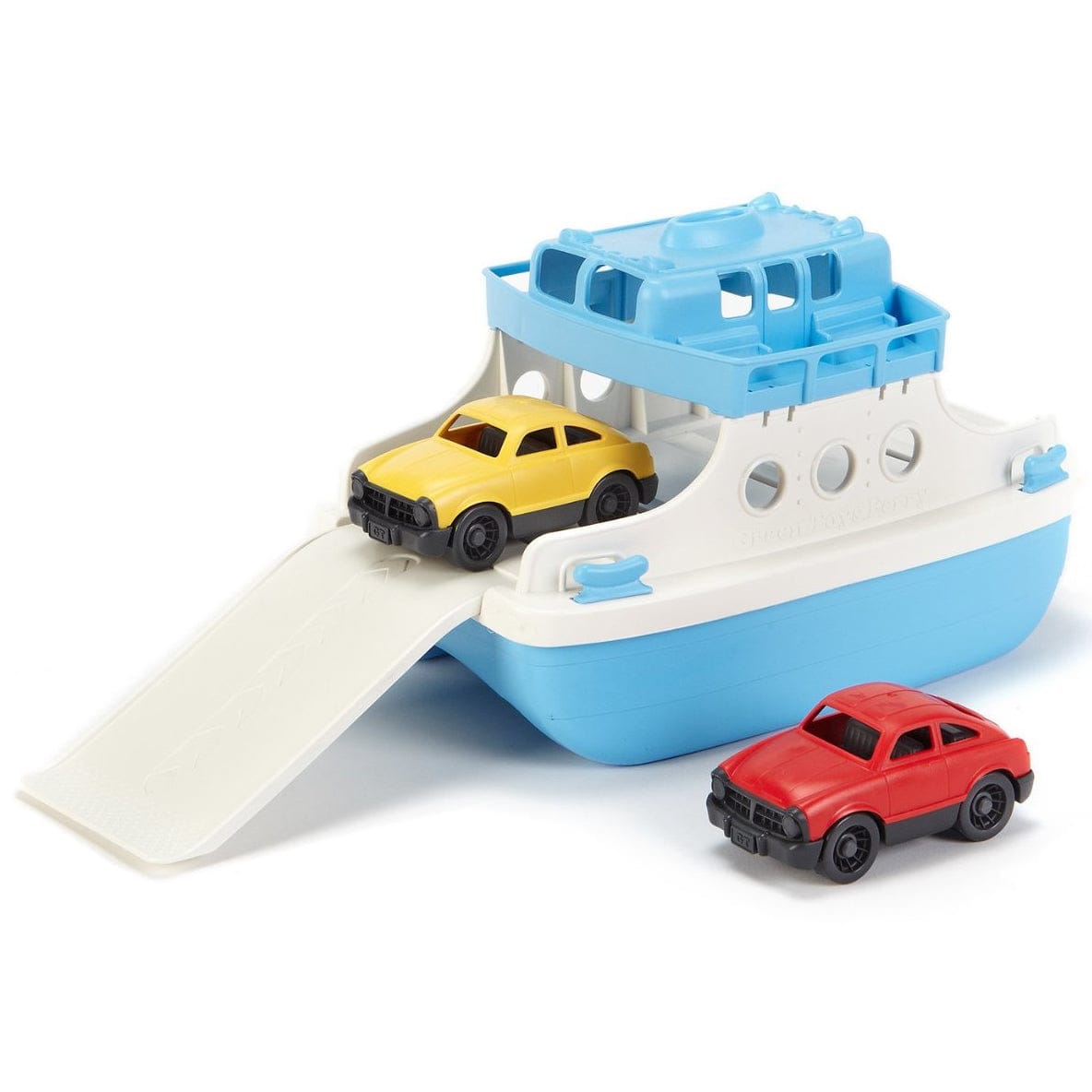 Green Toys Ferry Boat with Mini Cars Bath Toy - FRBA-1038