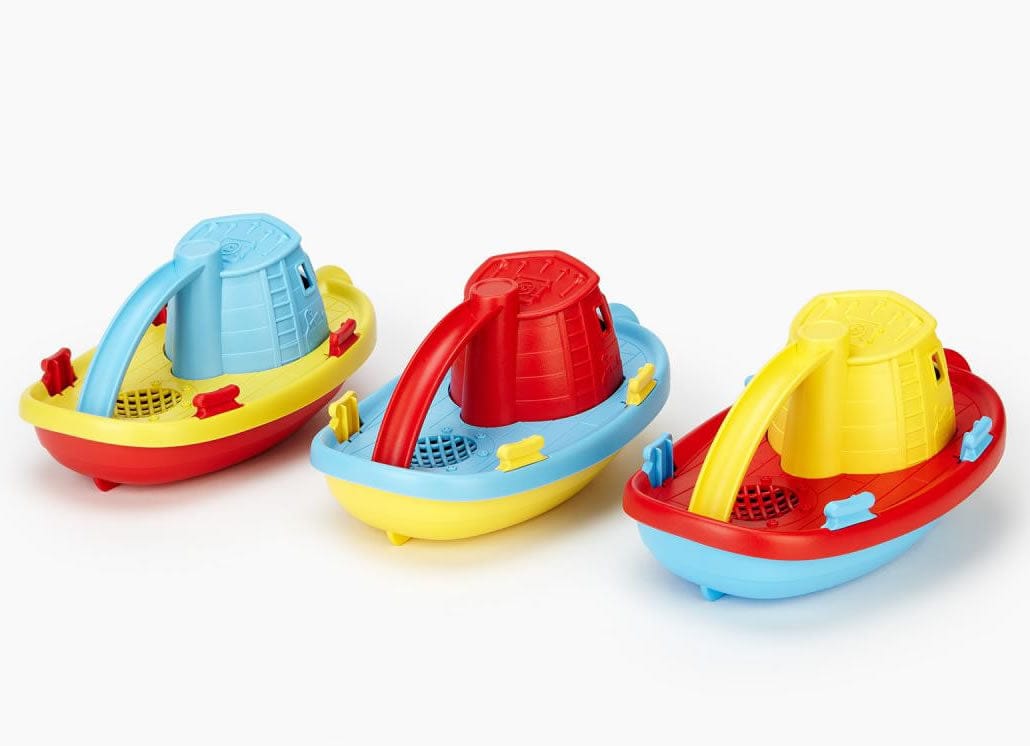 Green Toys Tugboat Bath Toy - TUG01R-A