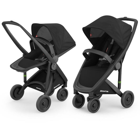 Greentom 2 in 1 Stroller - Black/Black - 8.71932E+12