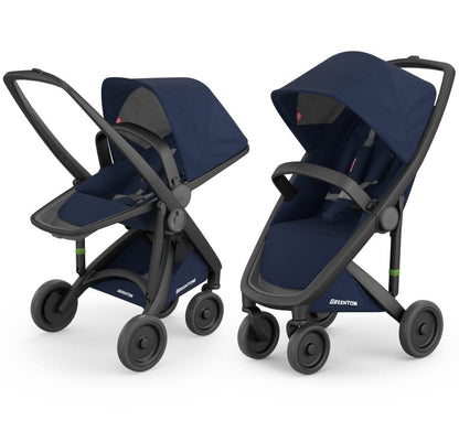 Greentom 2 in 1 Stroller - Black/Blue - 8.71932E+12