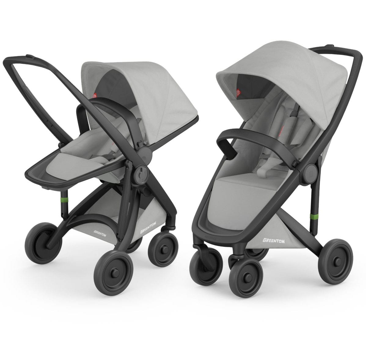 Greentom 2 in 1 Stroller - Black/Grey - 8.71932E+12