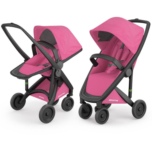 Greentom 2 in 1 Stroller - Black/Pink - 8.71932E+12