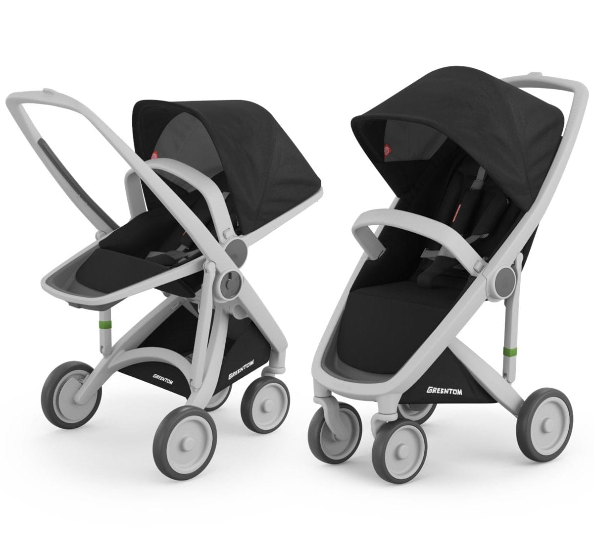 Greentom 2 in 1 Stroller - Grey/Black - 8.71932E+12