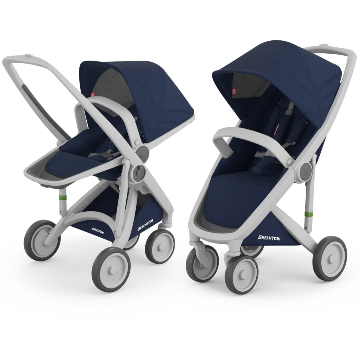 Greentom 2 in 1 Stroller - Grey/Blue - 8.71932E+12