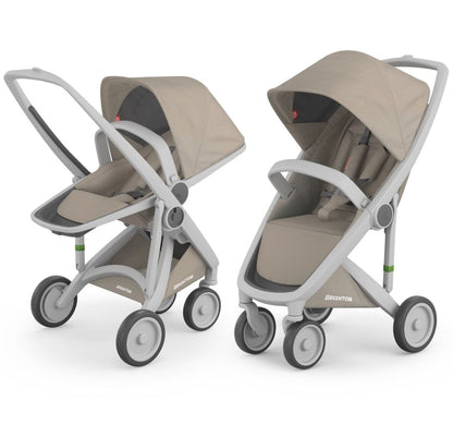 Greentom 2 in 1 Stroller - Grey/Sand - 8.71932E+12