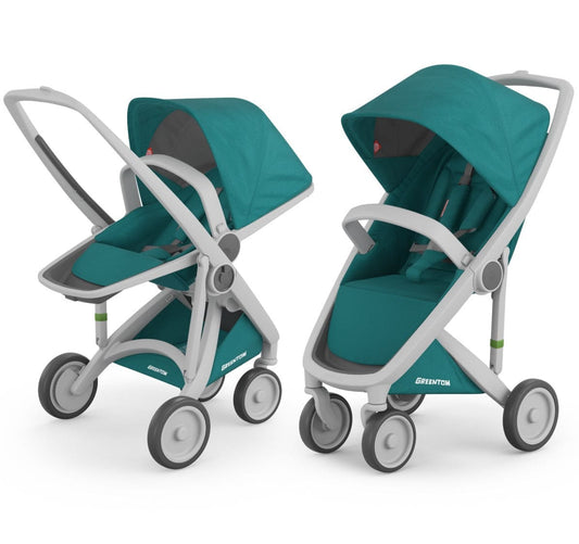Greentom 2 in 1 Stroller - Grey/Teal - 8.71932E+12