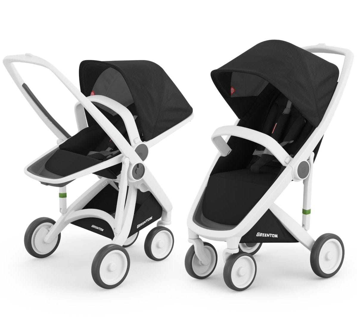 Greentom 2 in 1 Stroller - White/Black - 8.71932E+12