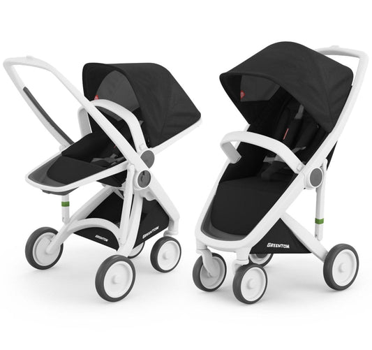Greentom 2 in 1 Stroller - White/Black - 8.71932E+12