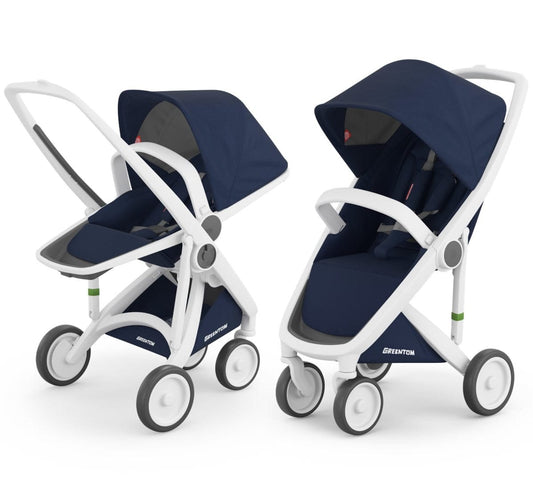 Greentom 2 in 1 Stroller - White/Blue - 8.71932E+12