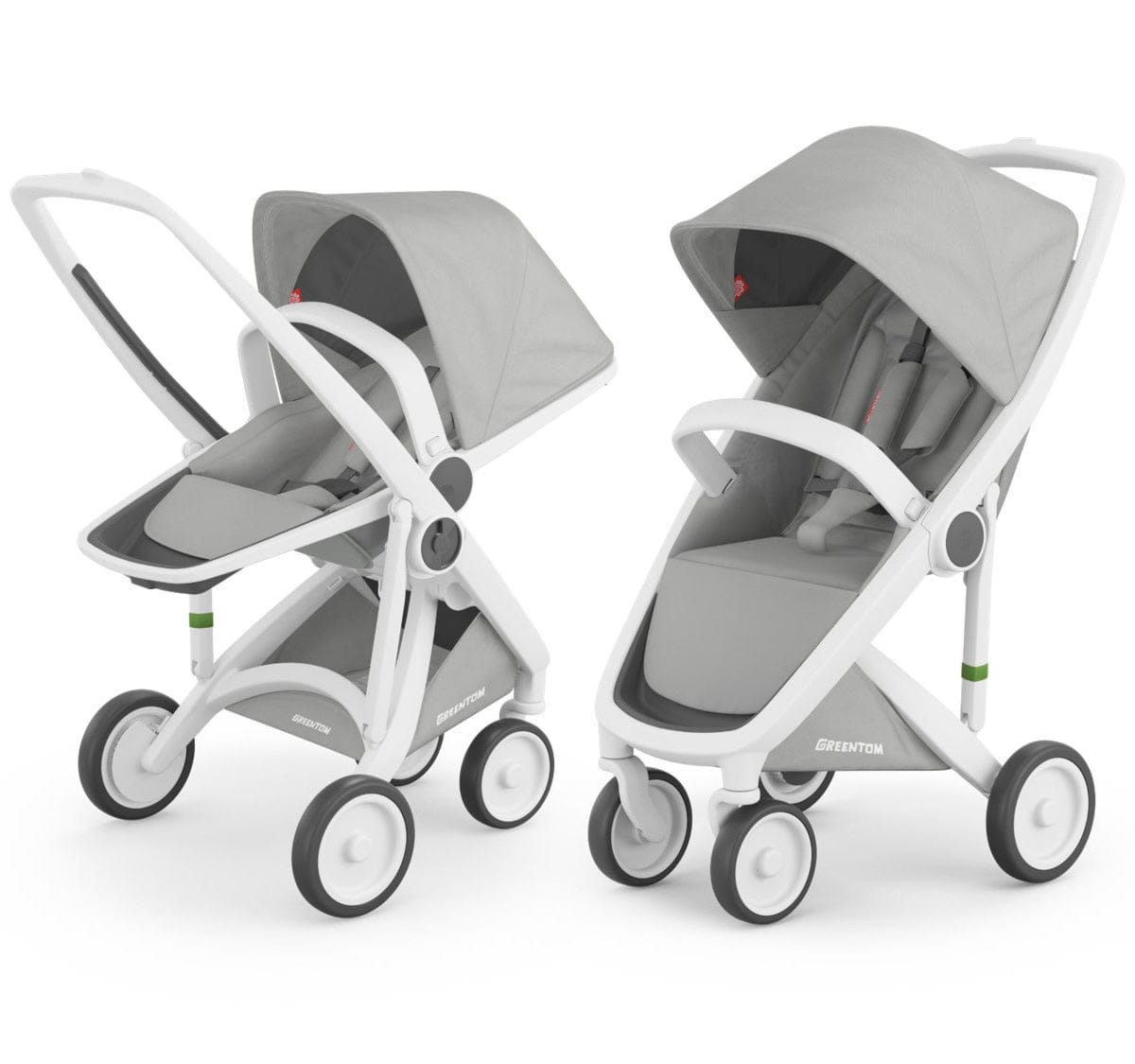 Greentom 2 in 1 Stroller - White/Grey - 8.71932E+12