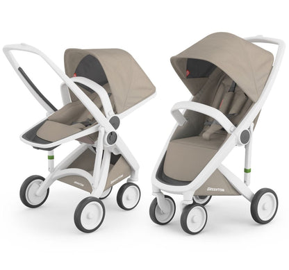 Greentom 2 in 1 Stroller - White/Sand - 8.71932E+12