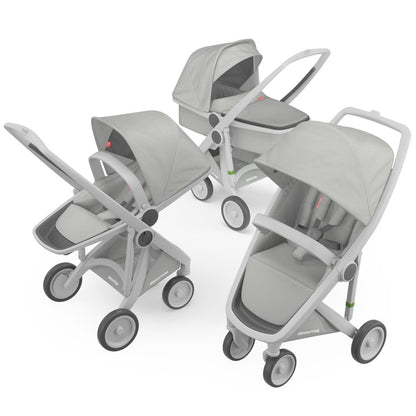 Greentom 3 in 1 Stroller - Grey/Grey - 8.71932E+12