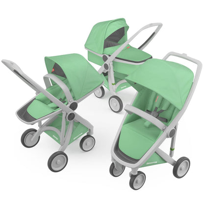 Greentom 3 in 1 Stroller - Grey/Mint - 8.71932E+12
